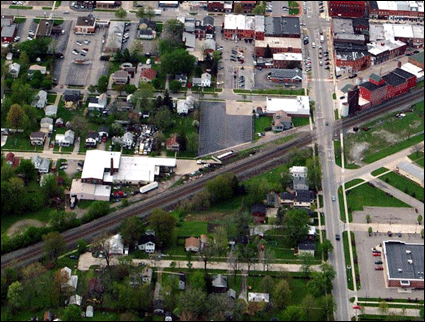 Existing alignment looking south