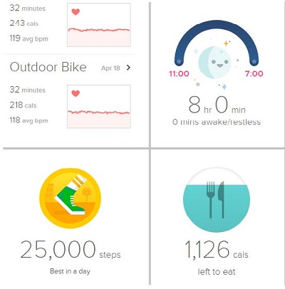 fitness tracker dashboard