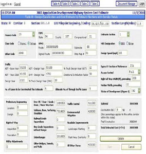 Figure 4. Editing screenshot of ADHS Cost Estimate Table B