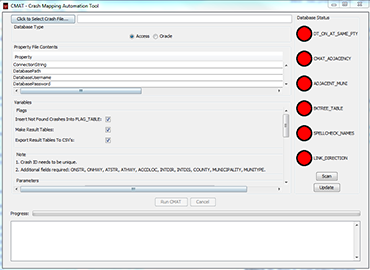 Screenshot of the C-MAT interface