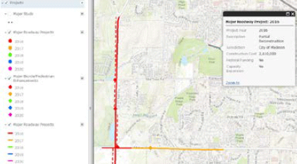 ArcGIS Online Application for 2016-2020 TIP