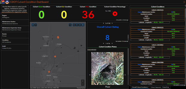 CDOT Culvert Condition Dashboard