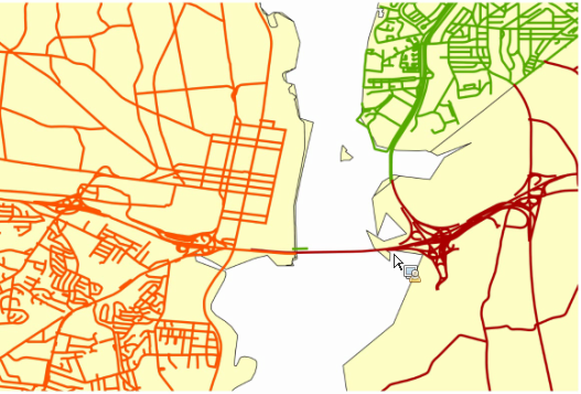 map that illustrates three jurisdictions maintaining a centerline